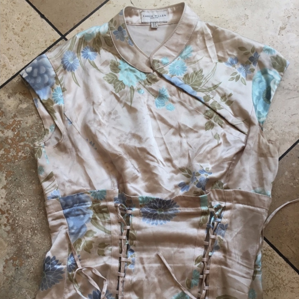 Karen Millen Oriental Mandarin Asian Top